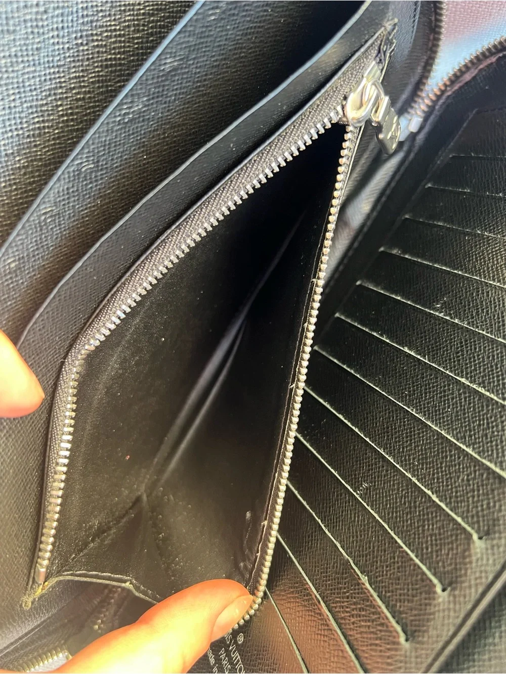 Louis Vuitton Taiga leather Atoll travel organizer in black